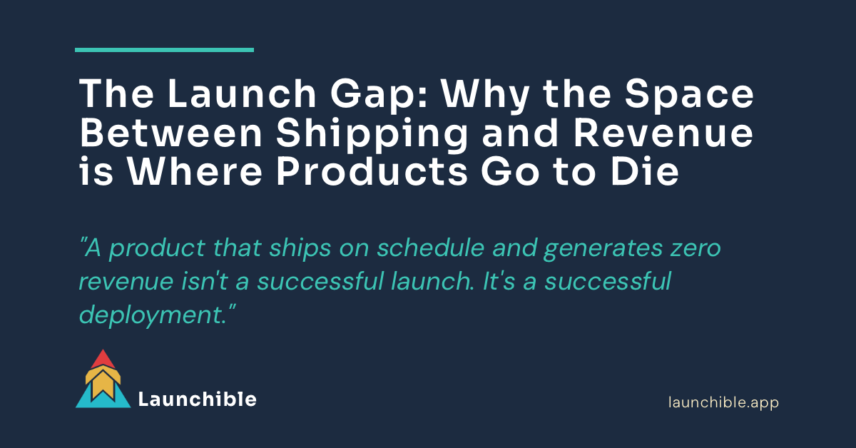 The Launch Gap: Why the Space Between Shipping and Revenue Is Where Products Go to Die