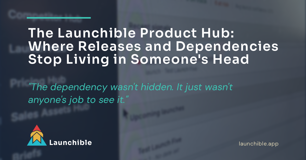Launchible Product Hub: Where Releases and Dependencies Stop Living in Someone's Head